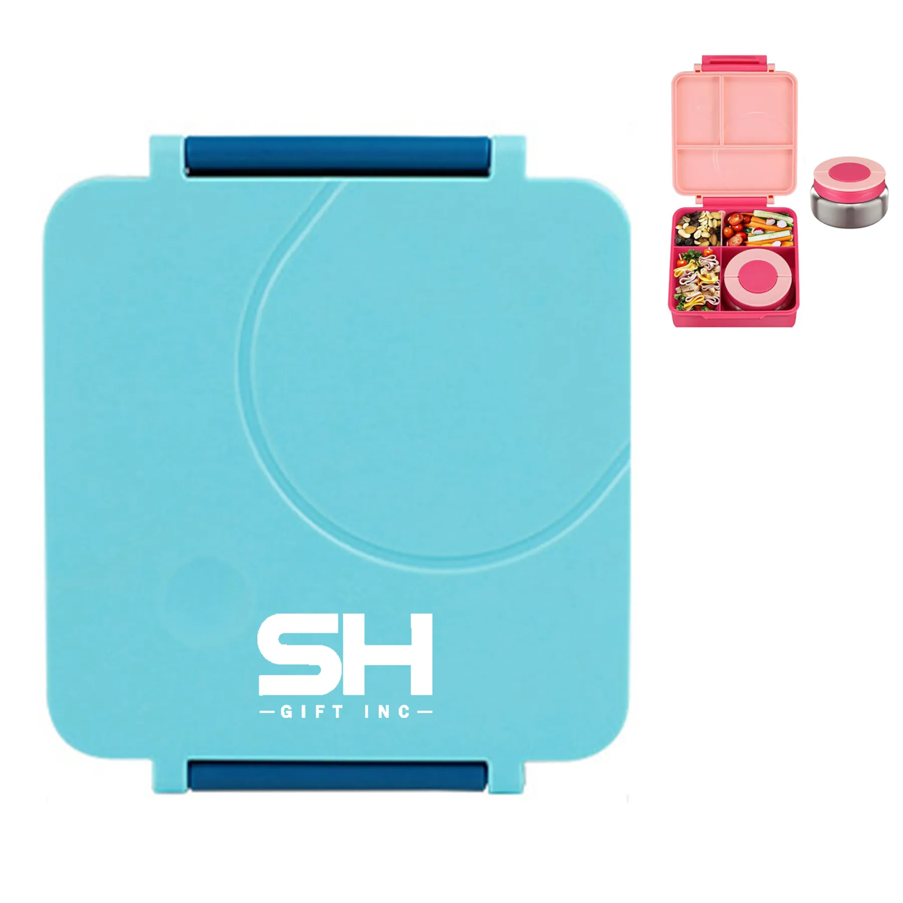 Food Grade PP Bento Lunch Box With Stainless Steel Bowl 4