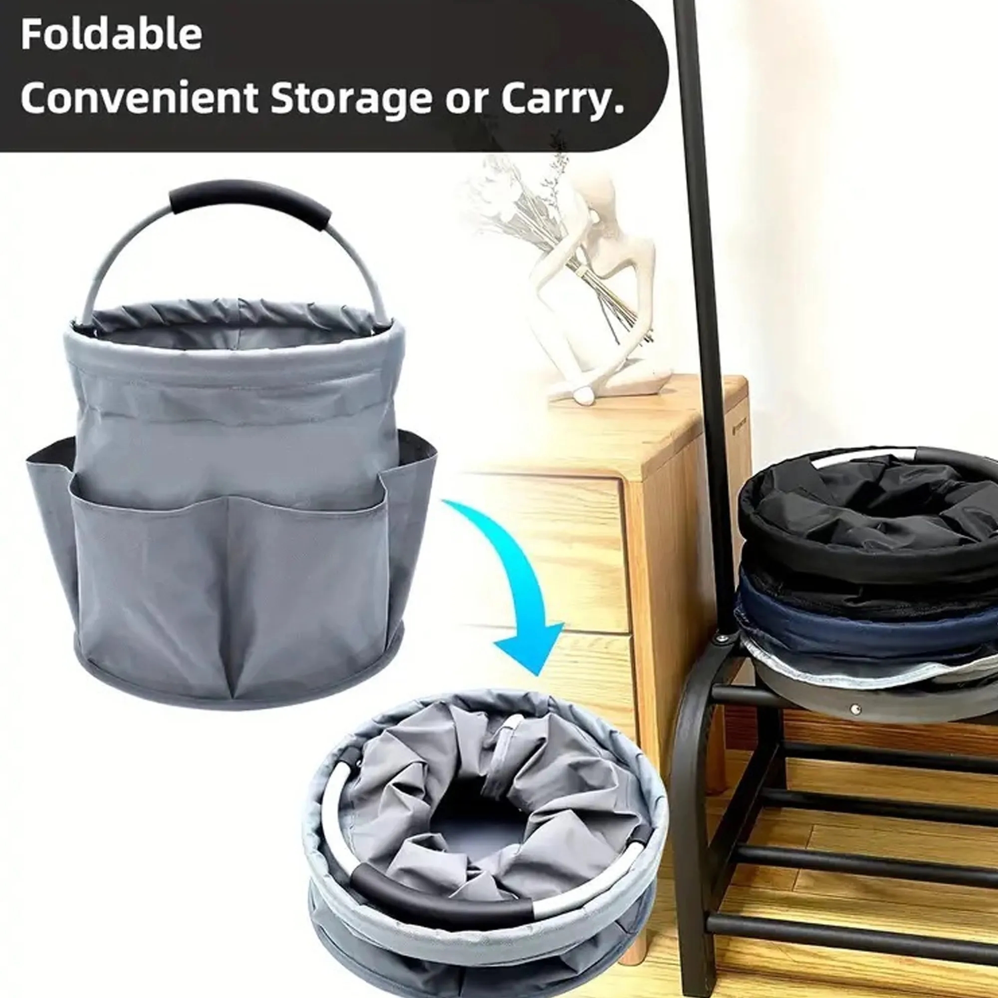 Collapsible Basket With Handle 6
