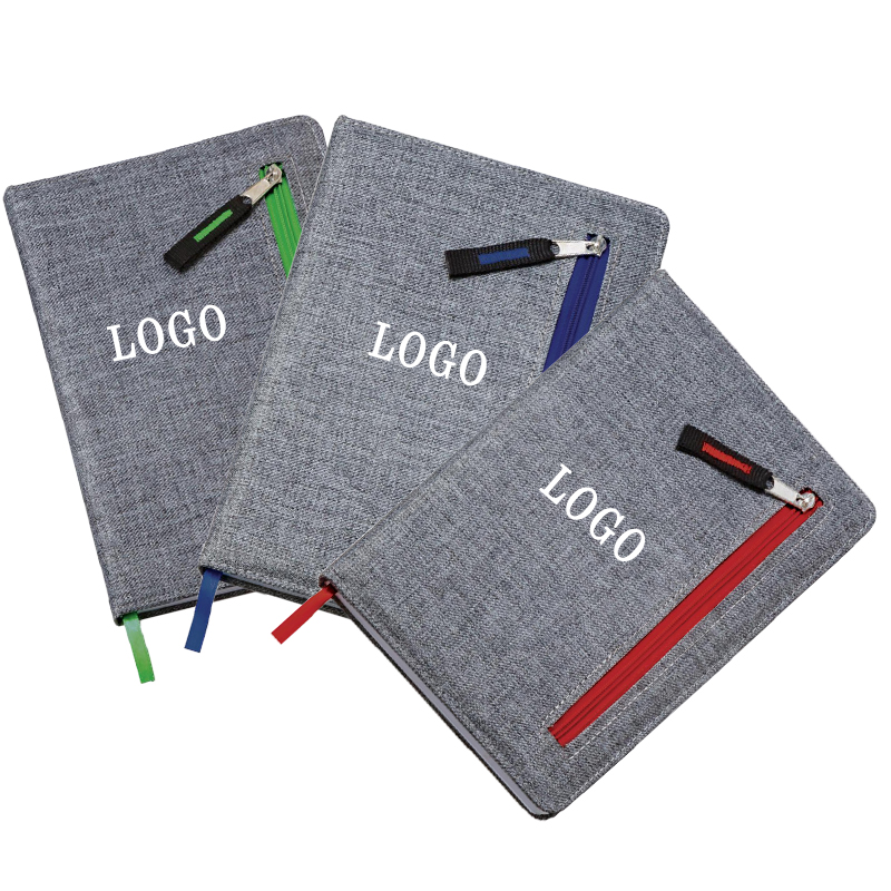 Notebook with Zippered Pocket 1