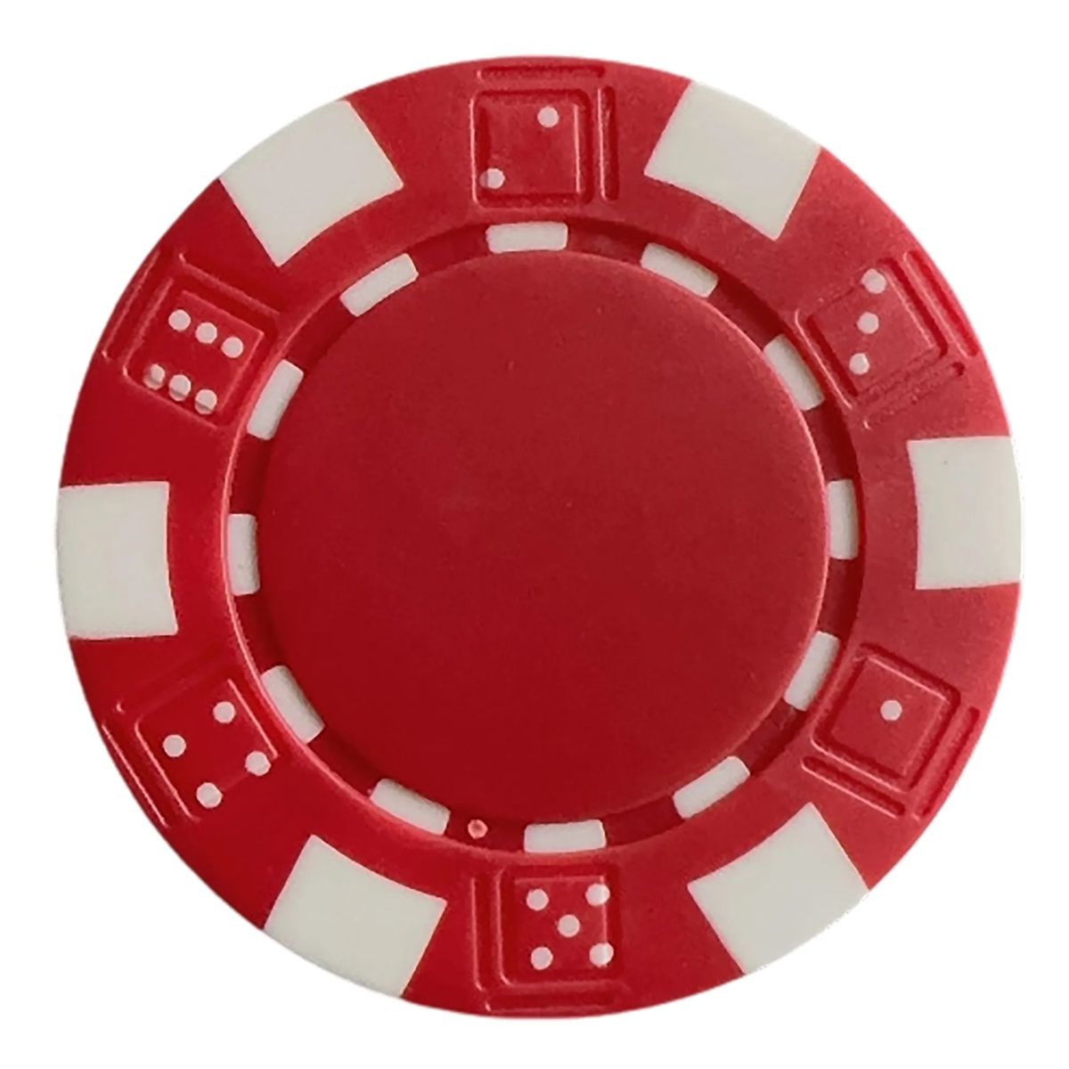 ABS Poker Chips with Dice and Six-Stripes Design, Customizable Imprint 11