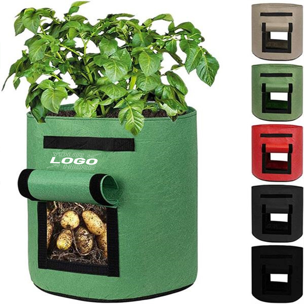 7 Gallons Non-woven Potato Vegetable Grow Bag With Handle 4