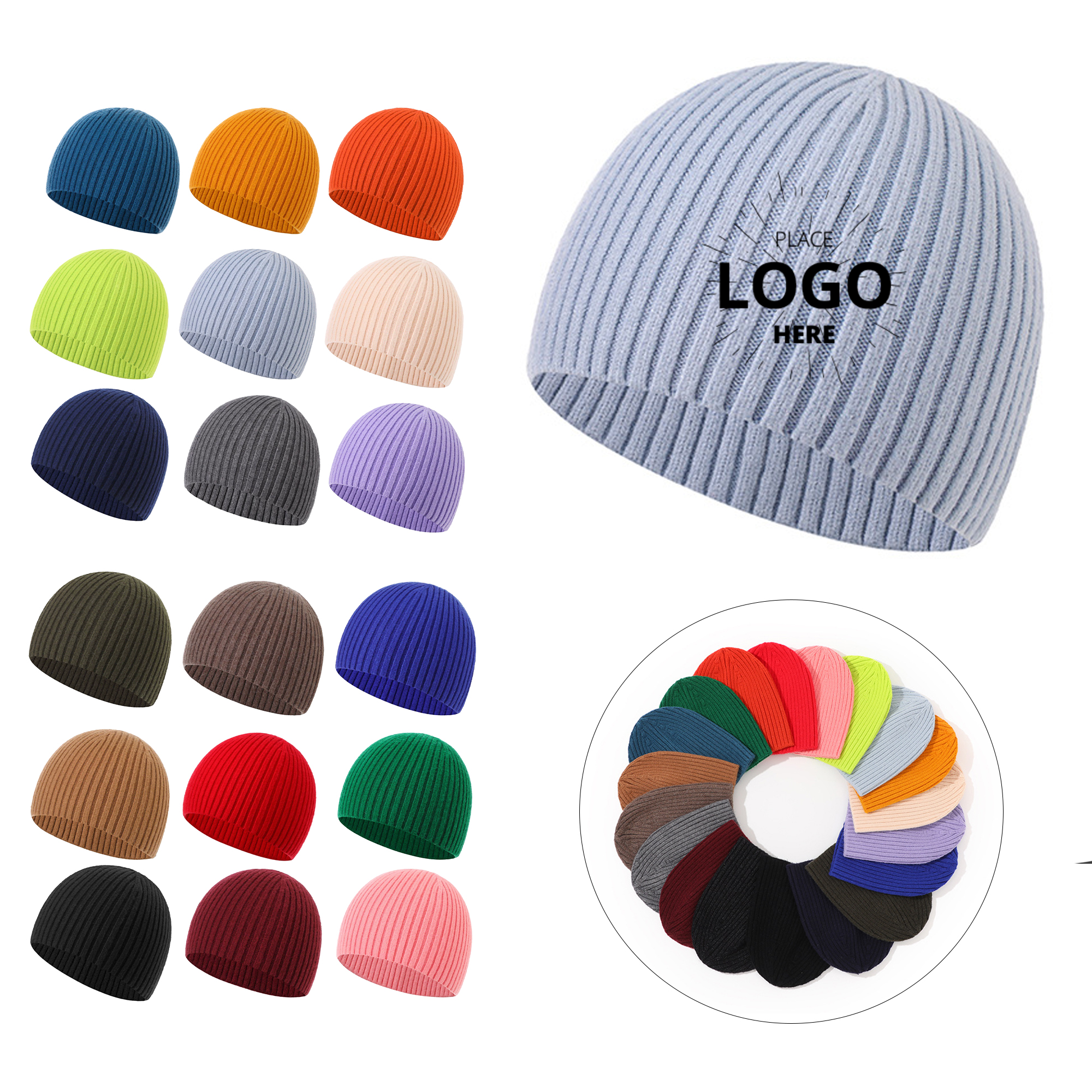 Knitted Beanie Hat 1