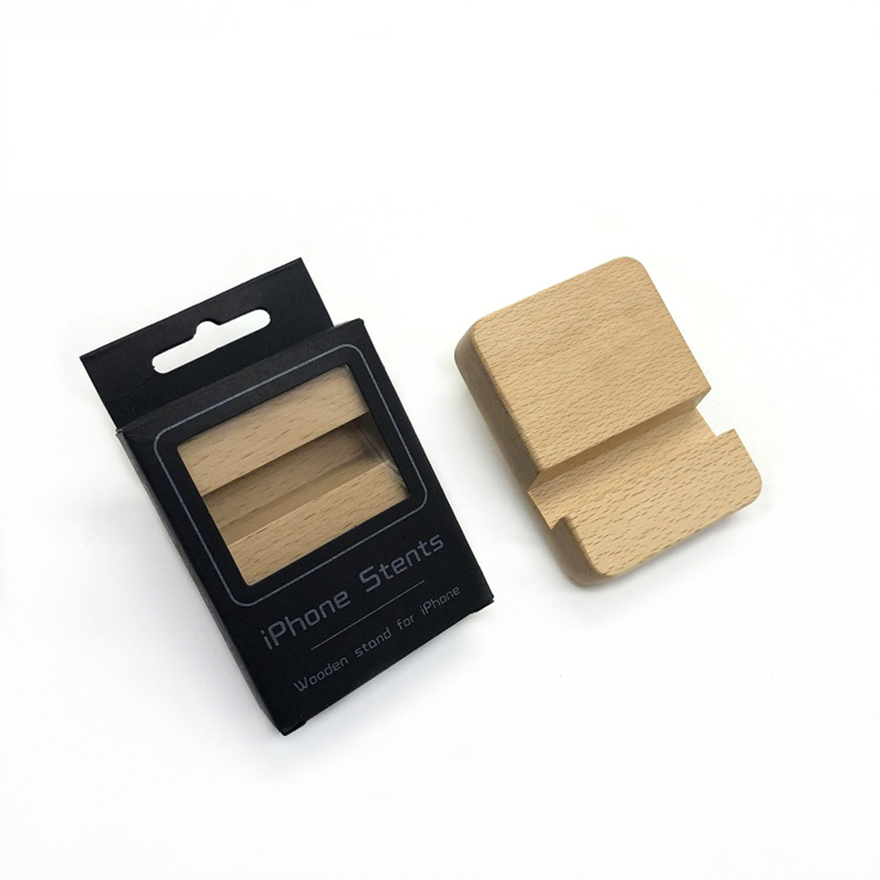 Wooden Phone Stand Desk Holder 4