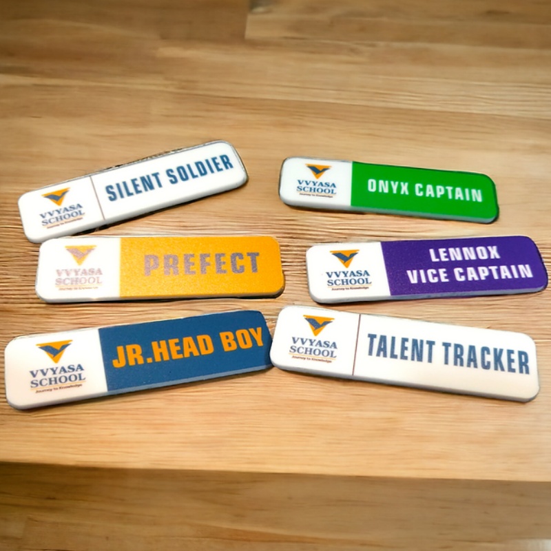 Acrylic Name Badge With Pin 1