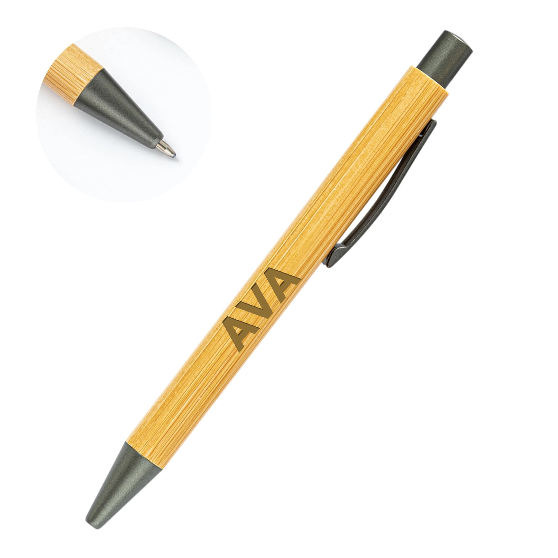 Bamboo Pole Ballpoint Pen 2