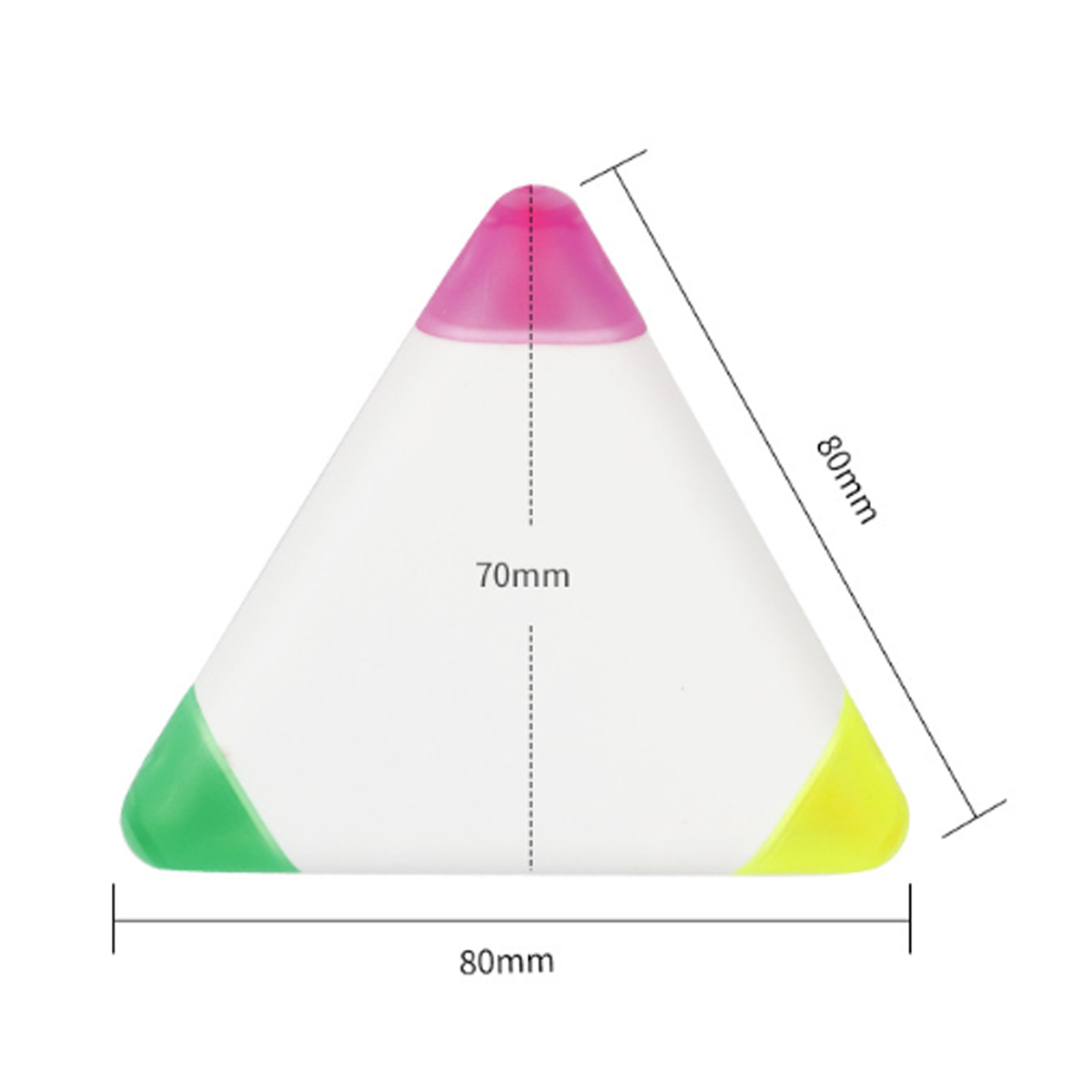 Triangle Shaped 3-in-1 Highlighter Marker with Custom Logo 3