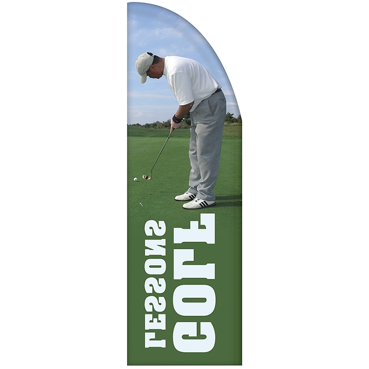 3' x 10' Custom Single Reverse Half Drop Flag 6