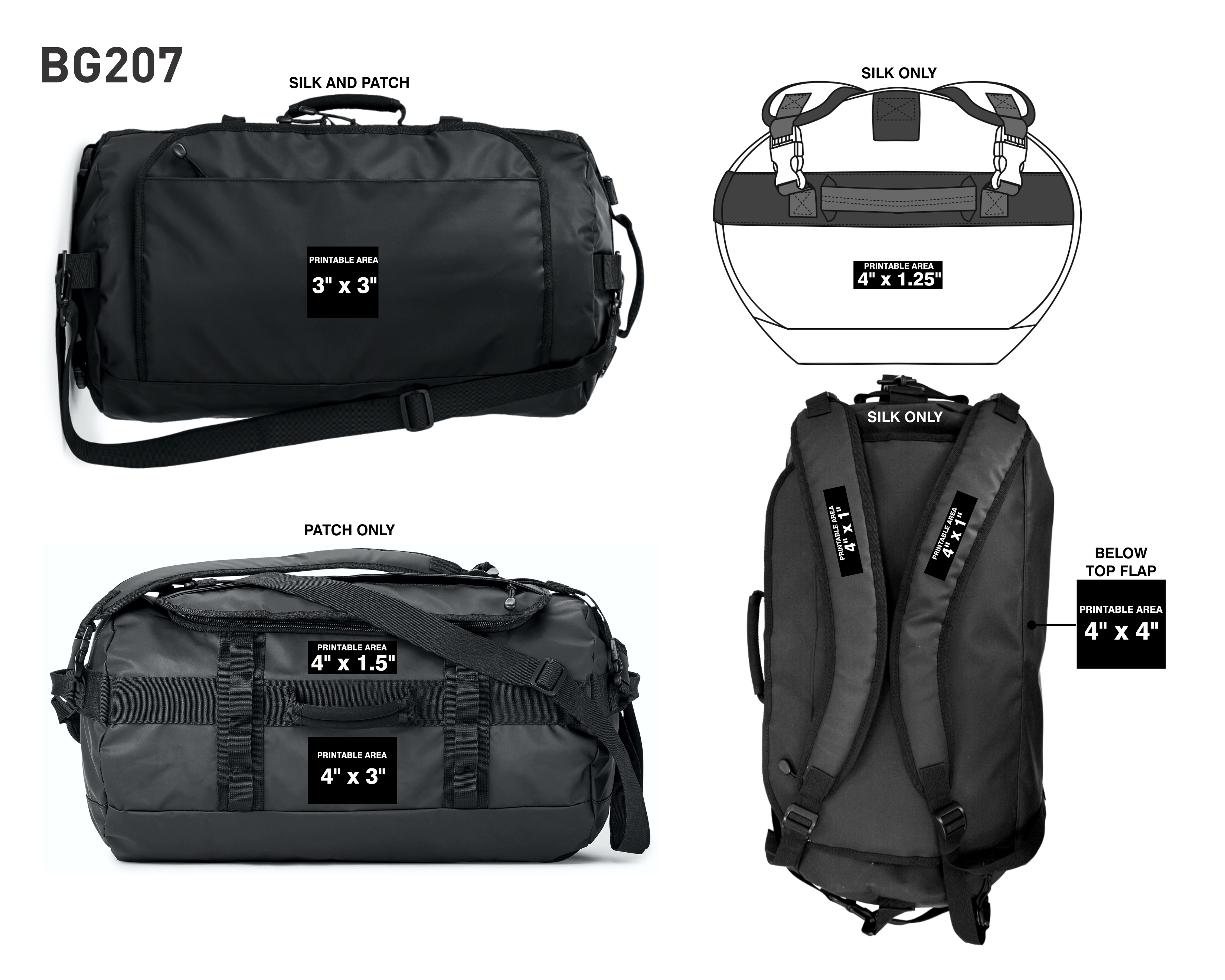 Call of the wild water resistant 45l duffle backpack 3