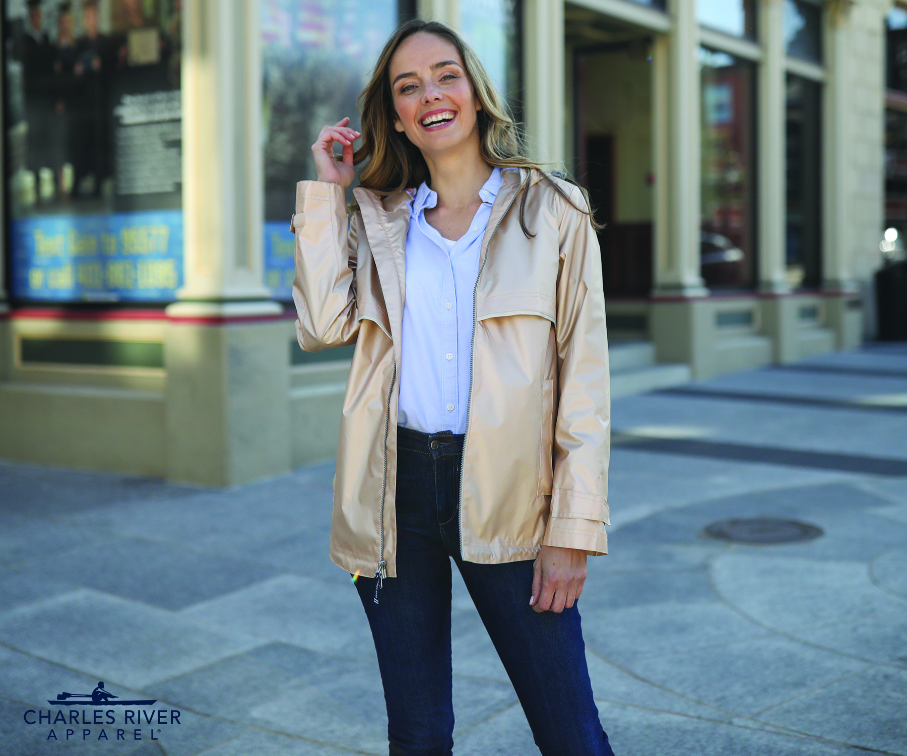 Women's New Englander Rain Jacket With Printed Lining