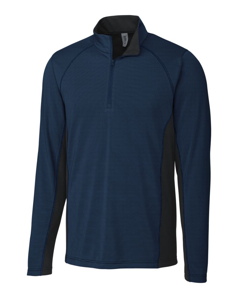 Clique Ice Pique Colorblock Tech Mens Half Zip 9