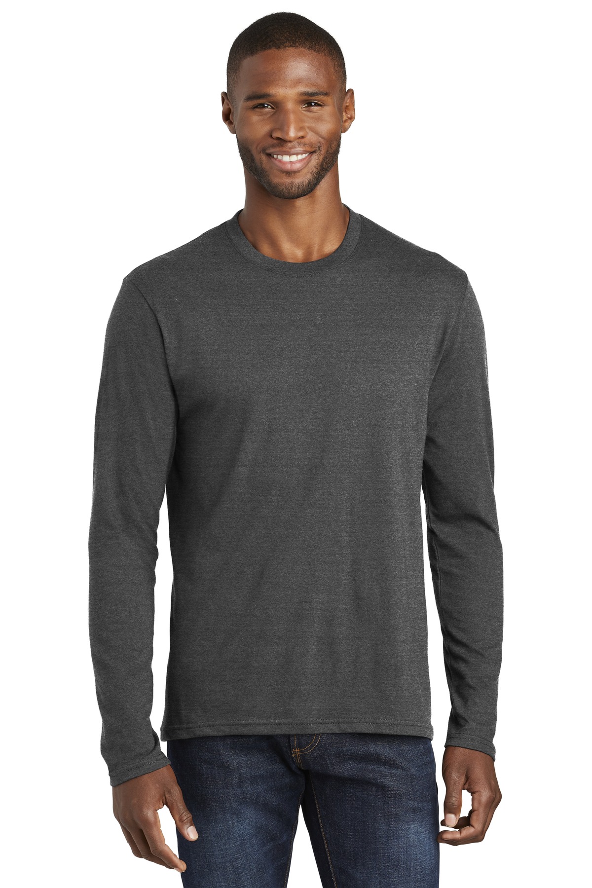 Port & Co Long Sleeve Fan Favorite Blend Tee. PC455LS 3
