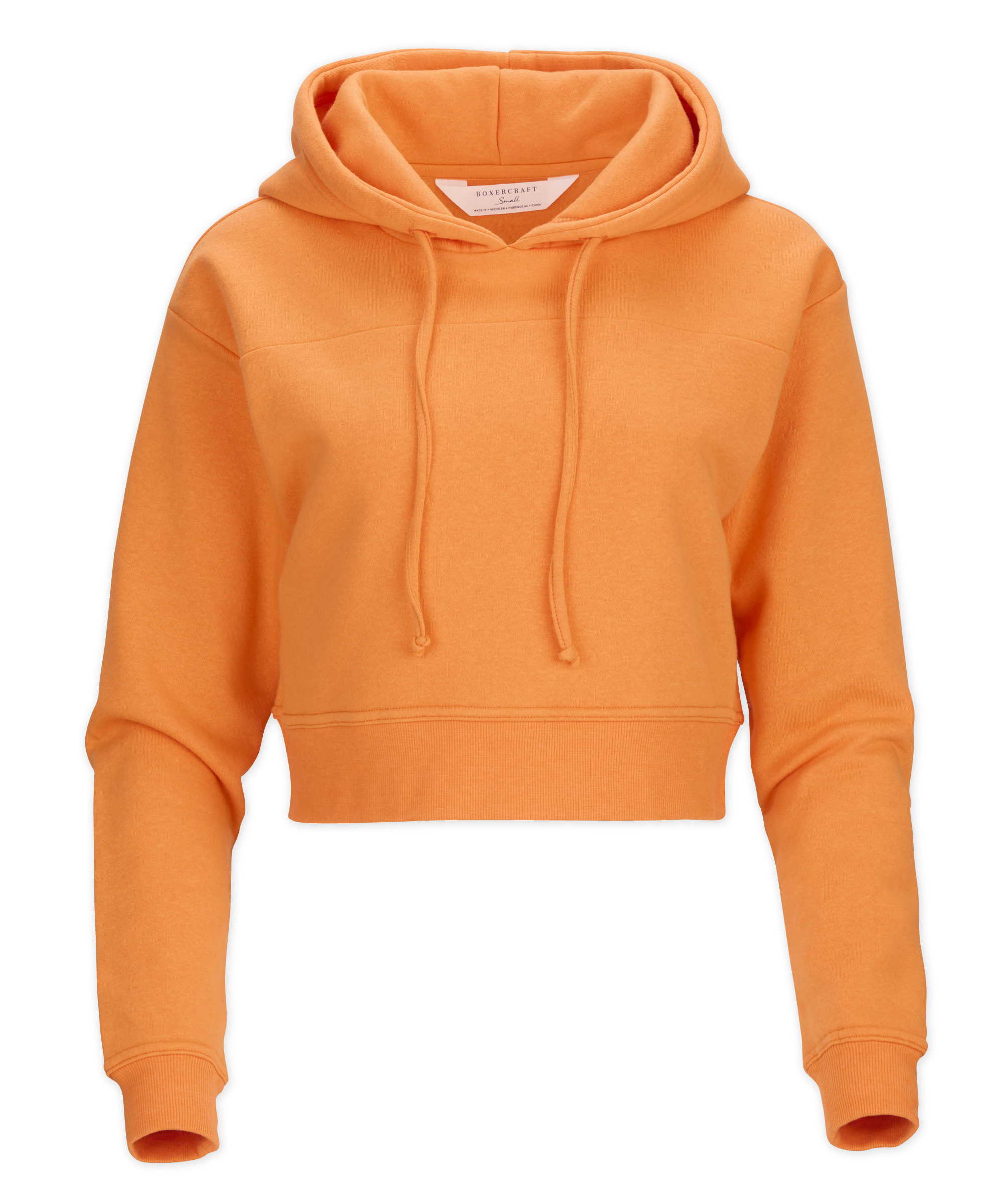 BOXERCRAFT WOMEN'S CROPPED FLEECE HOODIE 10