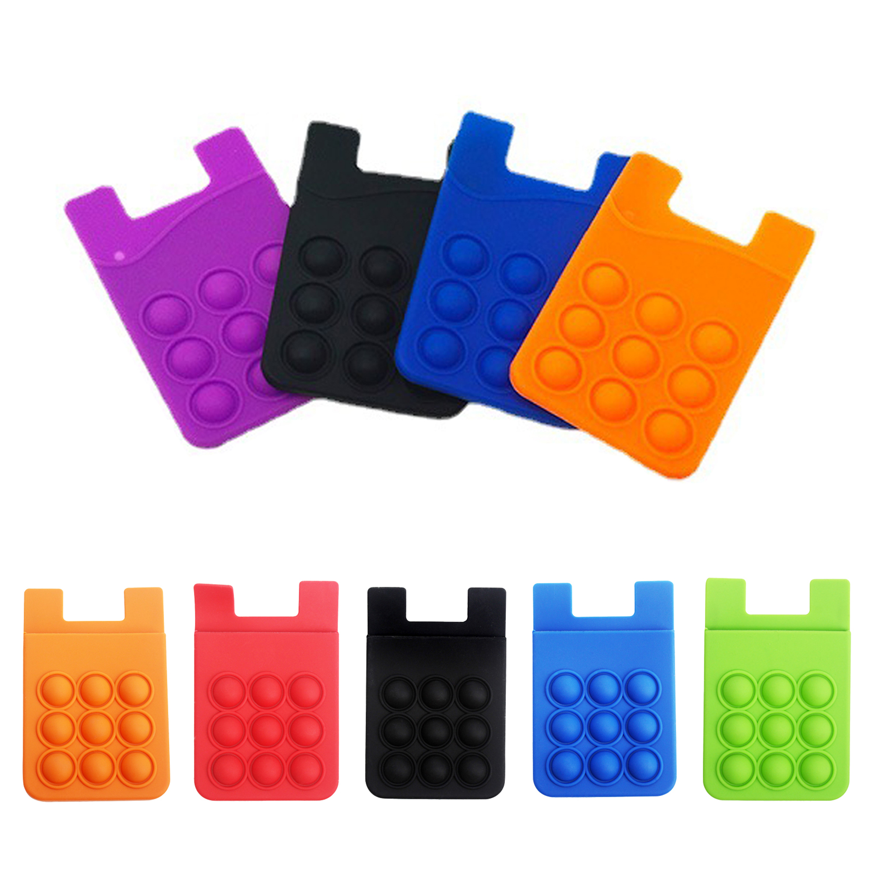 Push Pop Bubble Silione Phone Card Sleeve 5