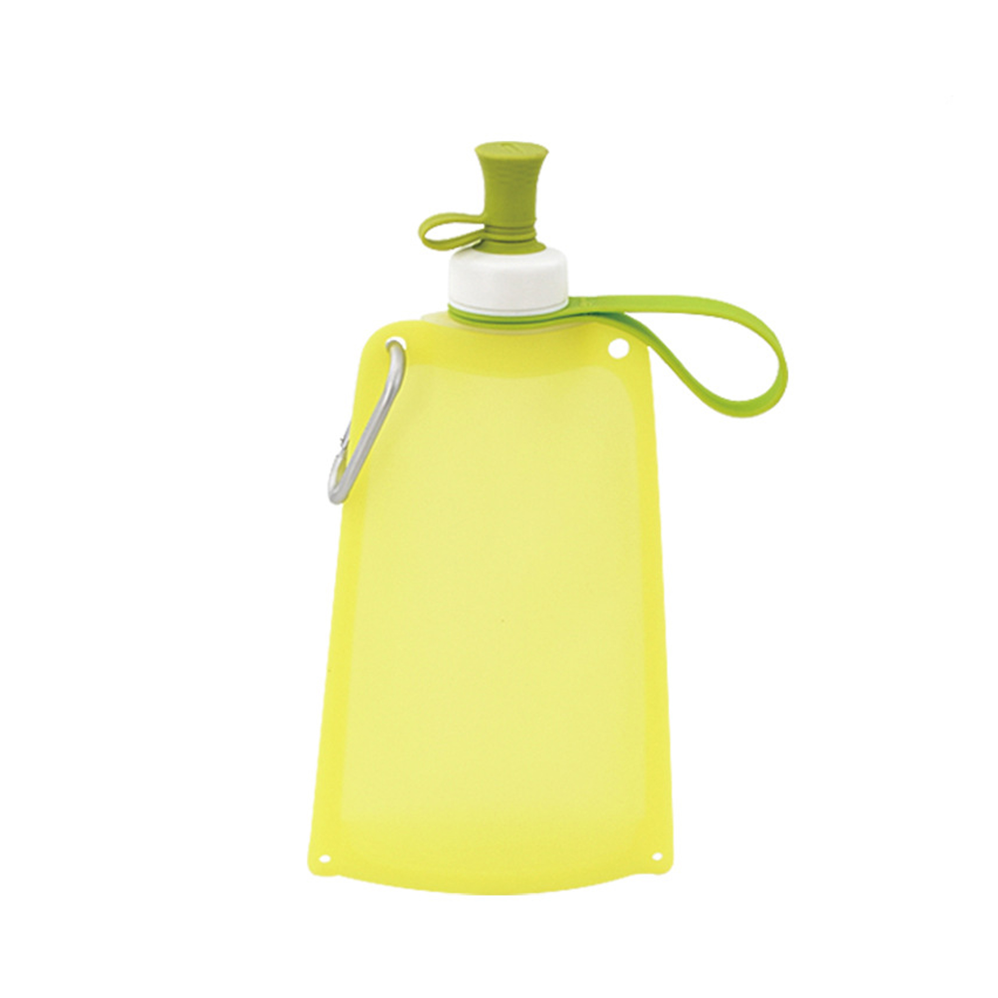Portable foldable silicone water bottle/bladder for outdoor sports. 3