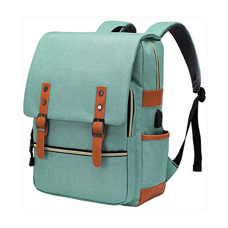Women Nylon Laptop Backpack With Usb Charging Port 3