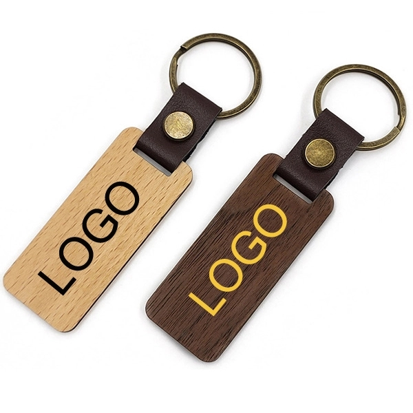 Engraved Wood Key Chain 1