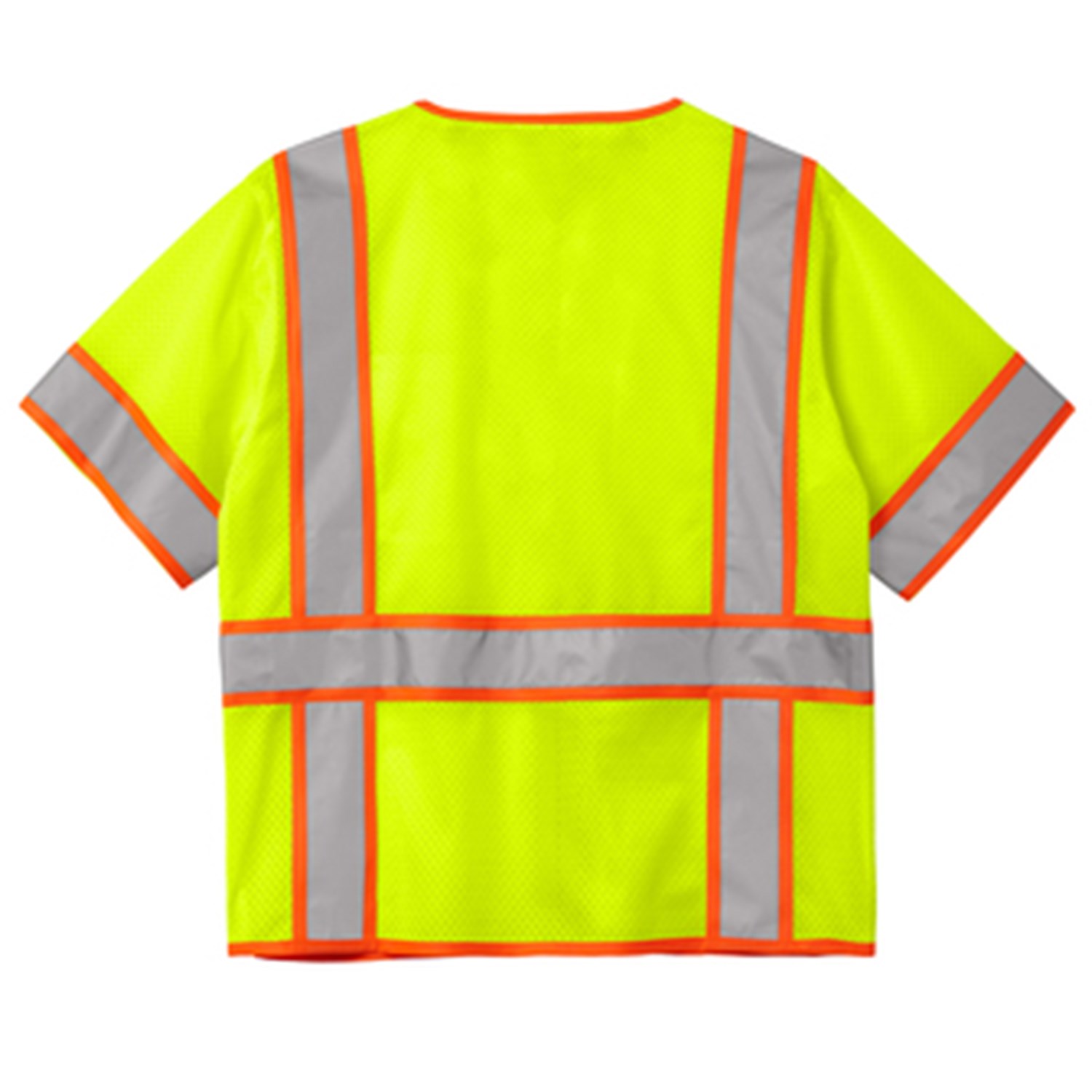CornerStone® ANSI 107 Class 3 Surveyor Mesh Zippered Two-Tone Short Sleeve Vest 3