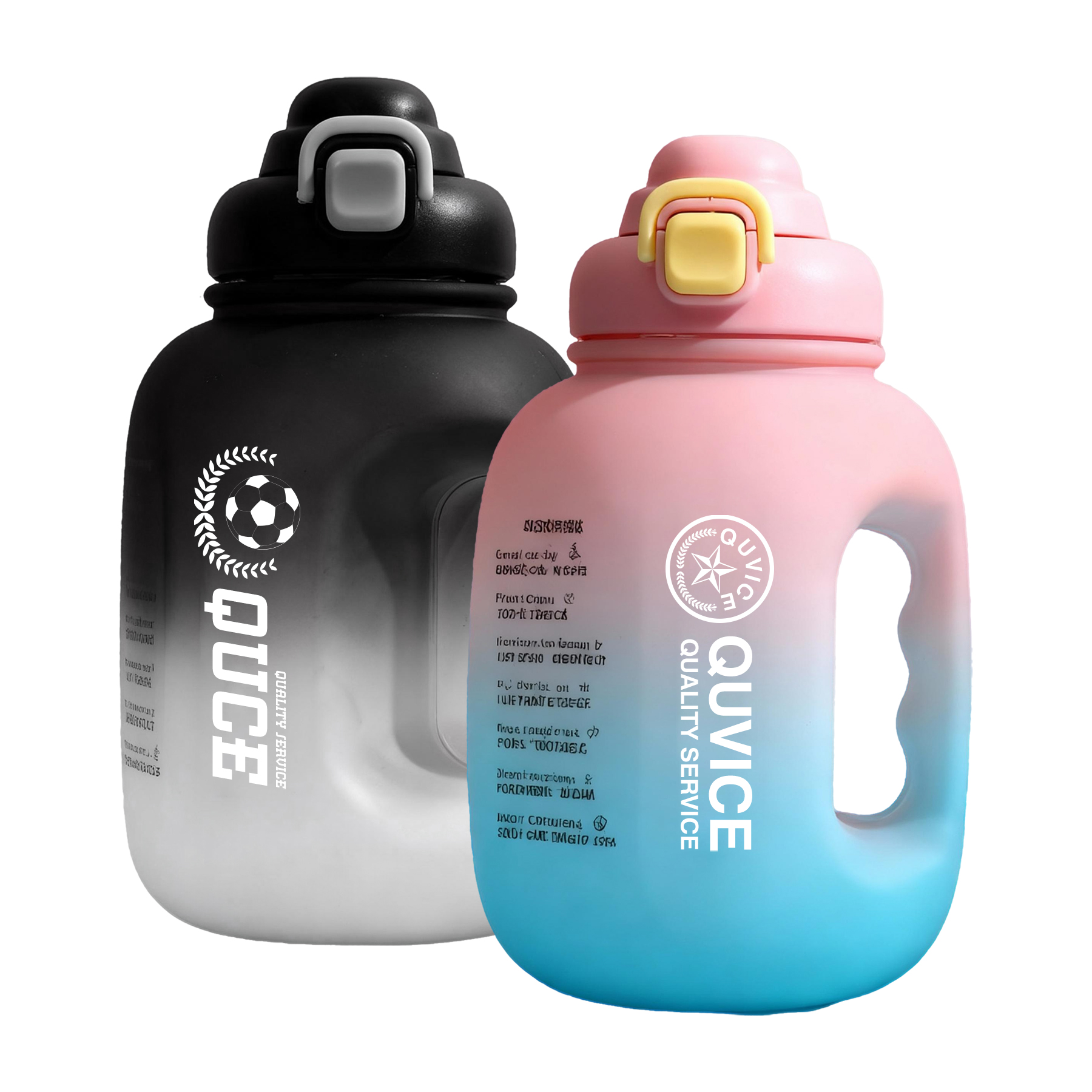 1.6L Large Capacity Gradient Sports Water Bottle 1