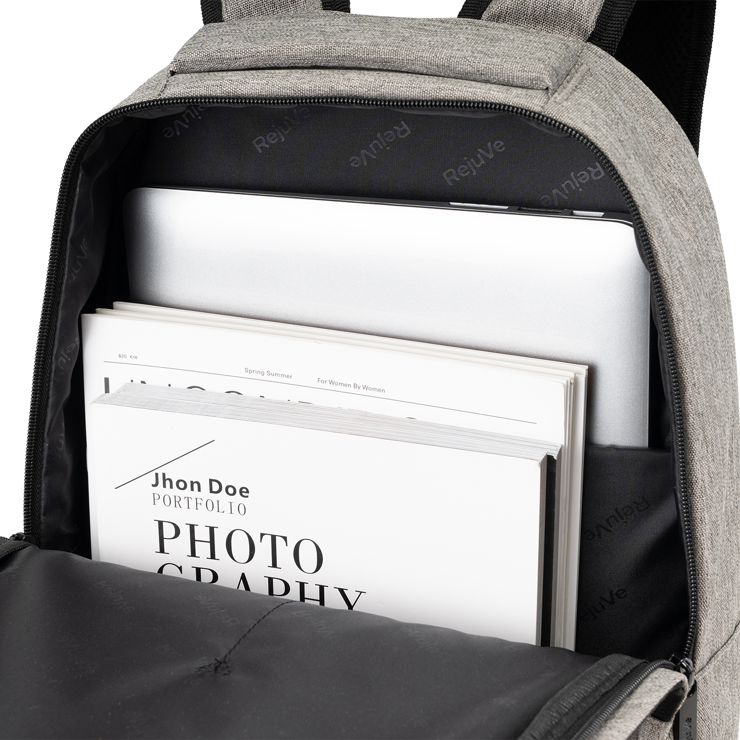 RejuVe® MILANO Recycled Heather Executive Business Backpack 1