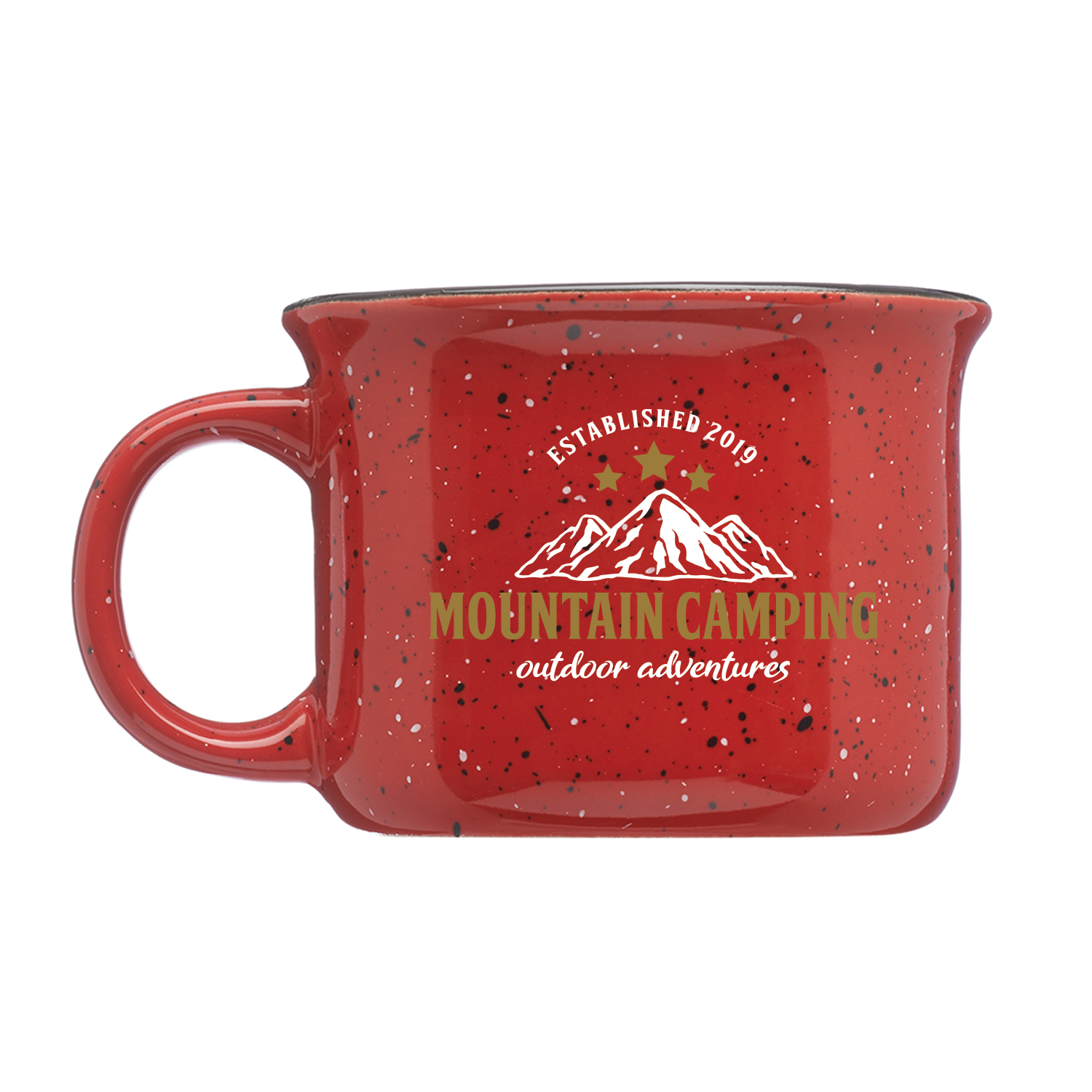 8 oz. Speckled Hearth Ceramic Mug (2 Color Imprint) 14