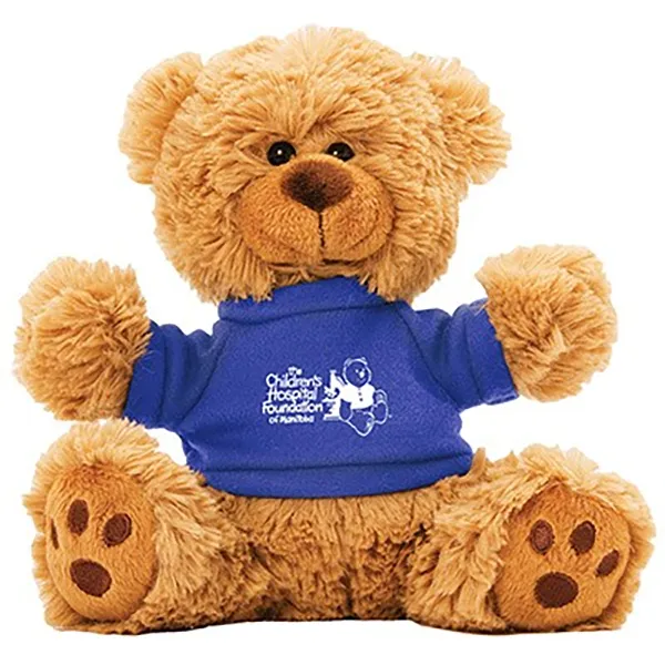 6" Plush Teddy Bear With Choice of T-Shirt Color 10