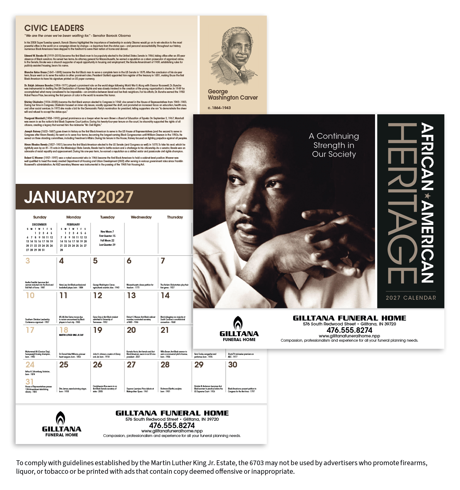 Triumph® Calendars African-American Heritage: Dr. Martin Luther King, Jr. Calendar 39