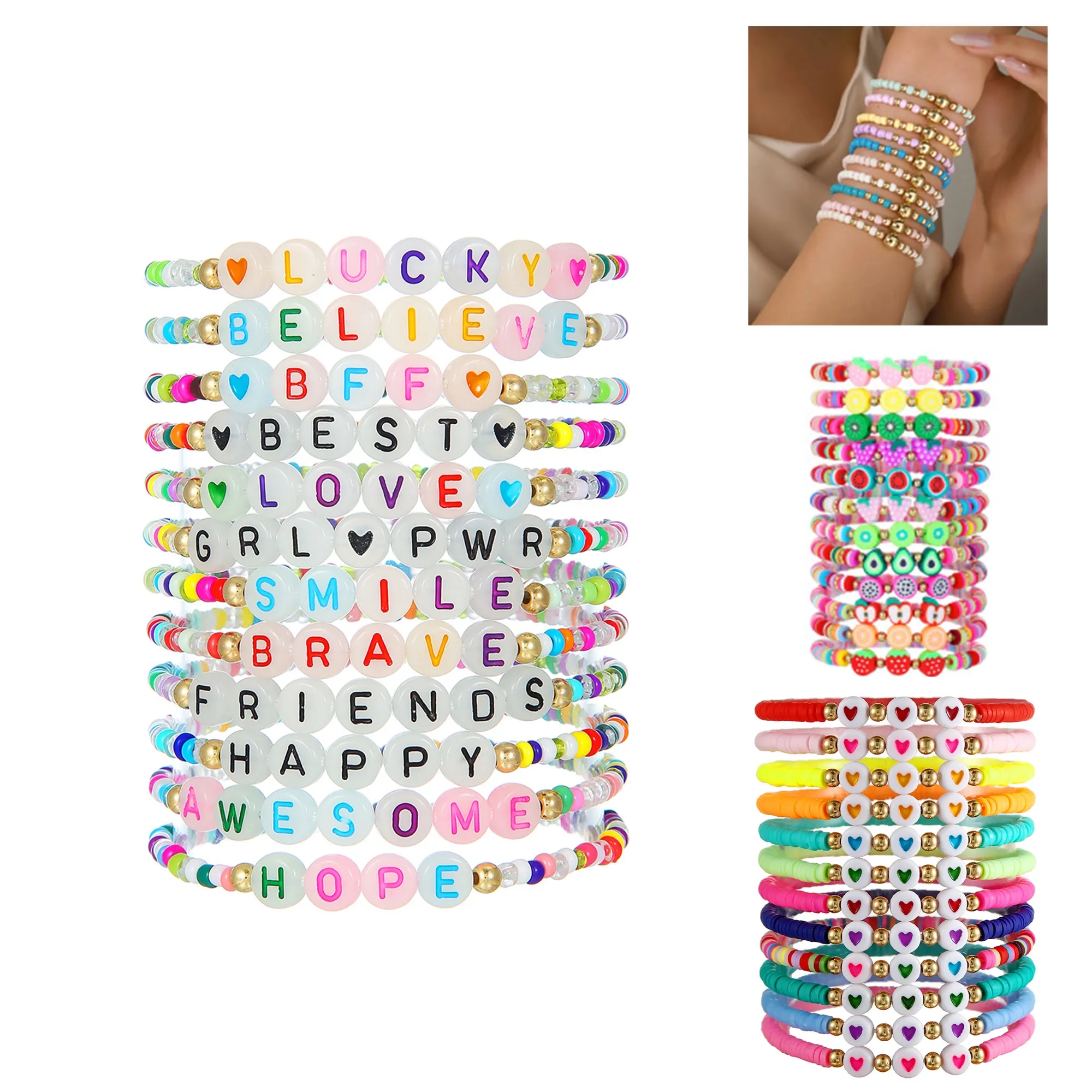 Colorful Beaded Friendship Bracelets 3