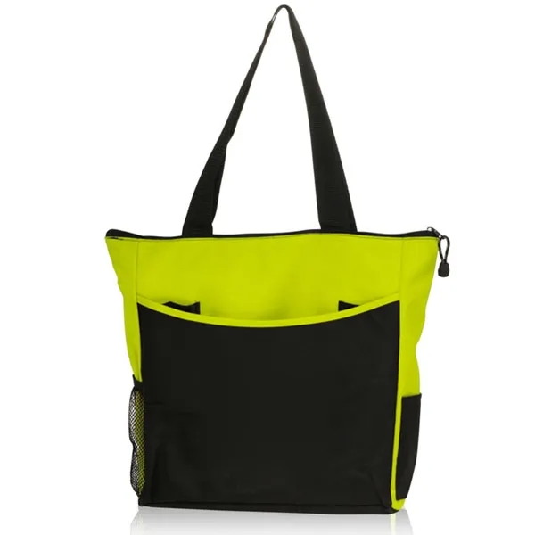 Promotional 600D Polyester Zippered Tradeshow Tote Bag 7