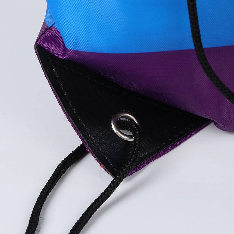 Polyester Rainbow Drawstring Bag 5