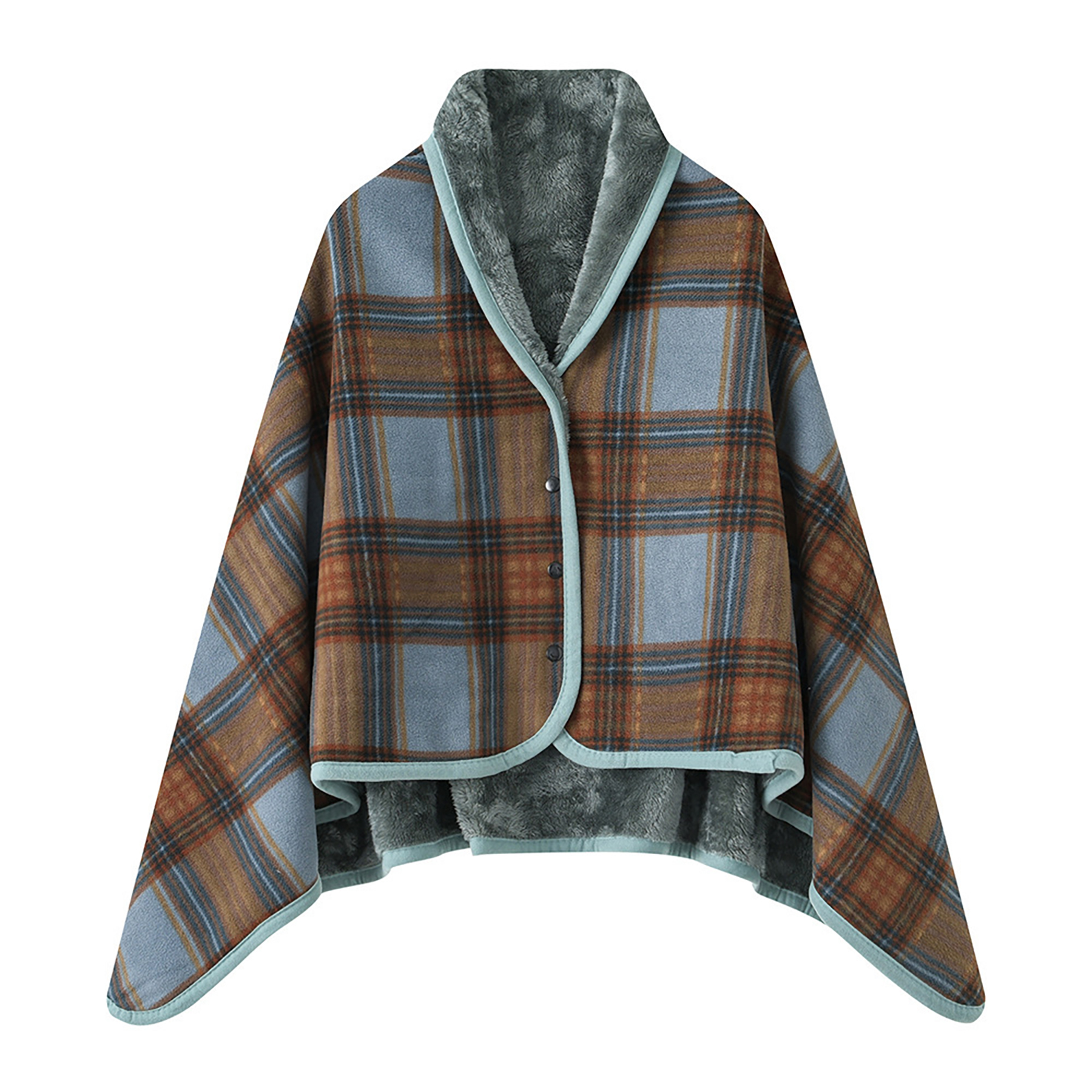 Plaid Flannel Wearable Blanket 9
