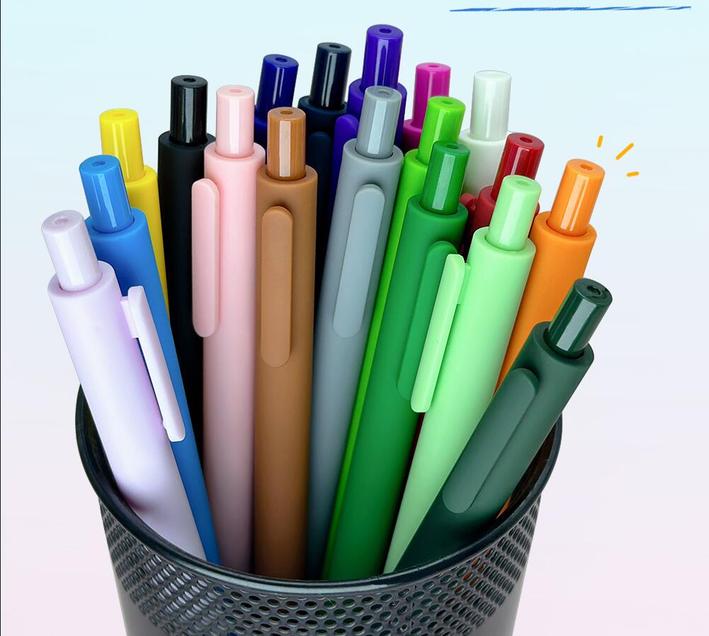 Colored Soft Touch Retractable Ballpoint Pens 4