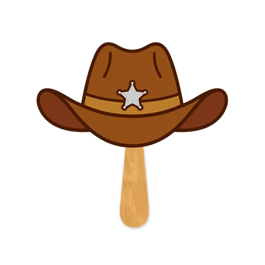 Cowboy Hat Hand Fan 4