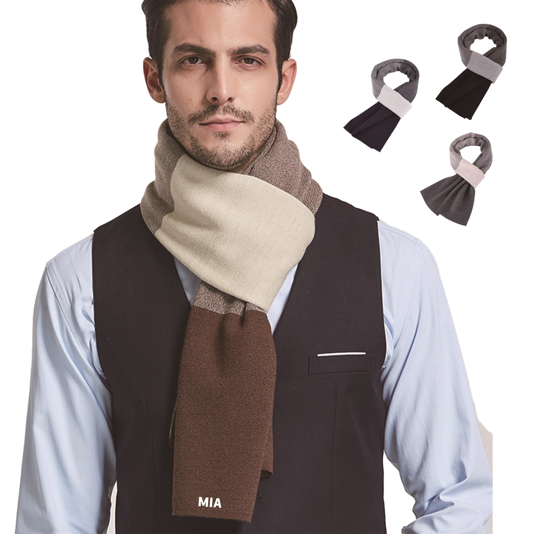 Men'S Wool Scarf 2