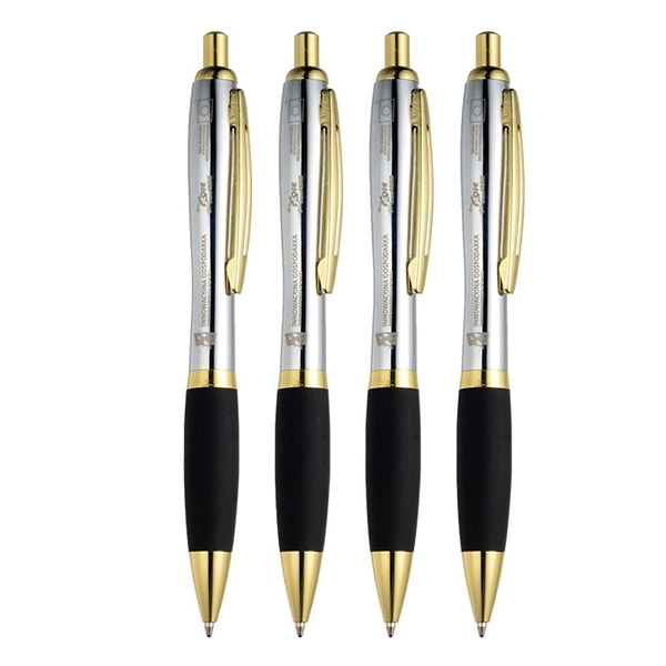 Santorini metal pen with silver barrel 1
