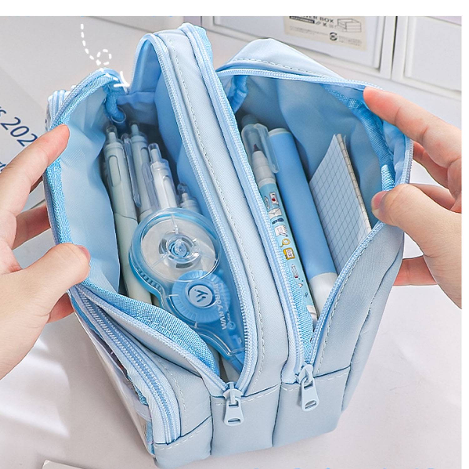 Transparent Simple Large Capacity Pencil Case 3