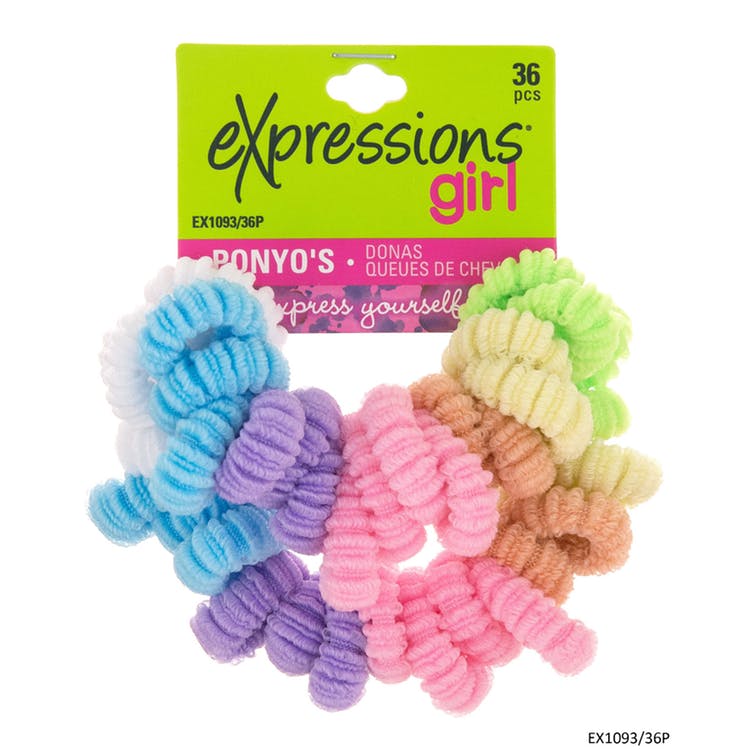 Ponytail Holders - 36 Pack Pastel 2