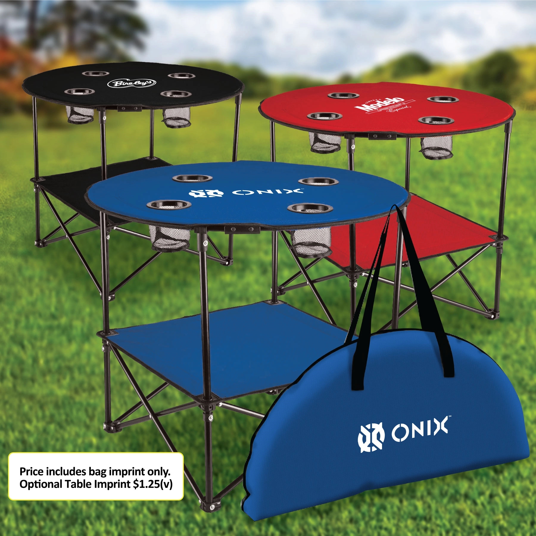 4 PERSON FOLDING CAMPING TABLE WITH CARRYING BAG 7