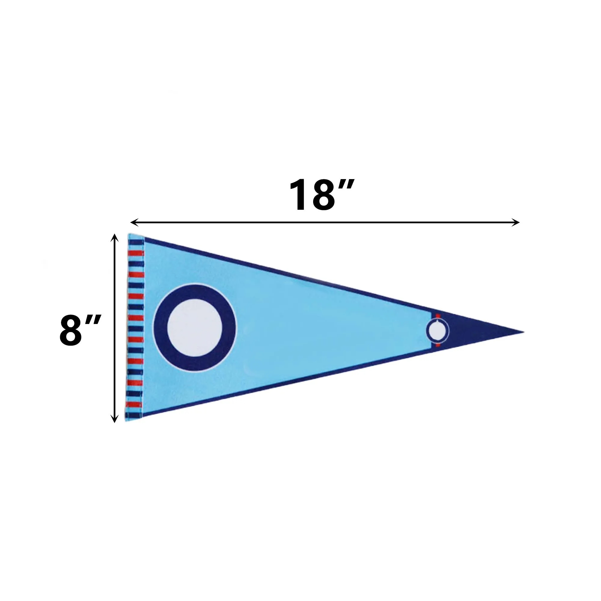 MOQ 50pcs Sublimation Triangle Felt Flag Pennant 3
