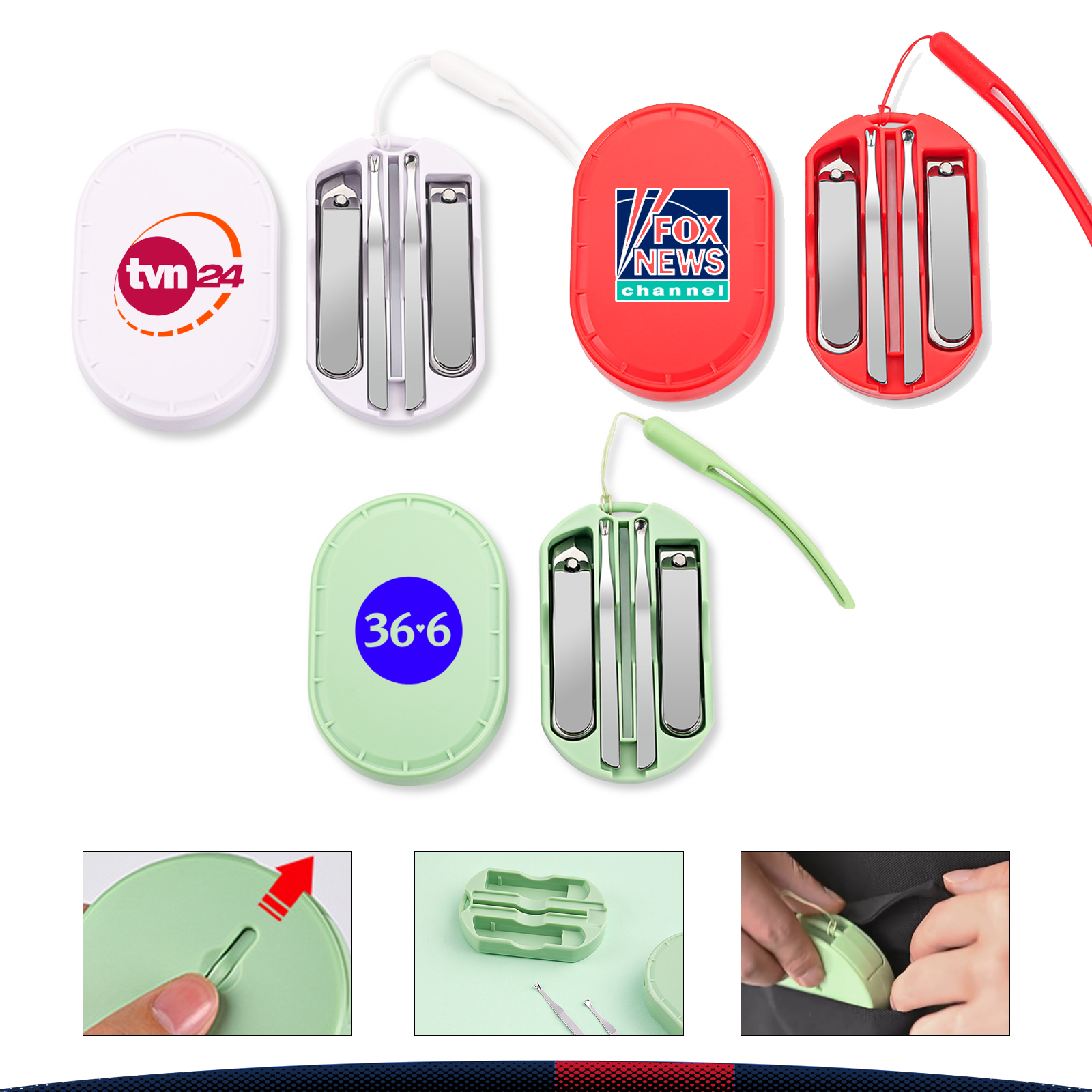 Rudsen 5-Piece Stainless Steel Nail Clipper Set 2