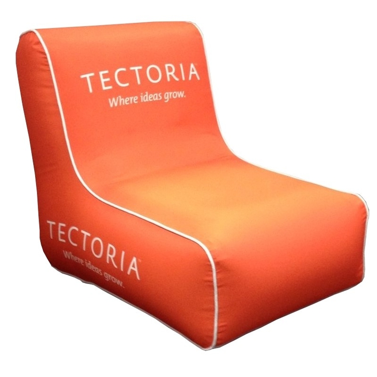 Design-Air™ air blown chair Inflatable L-Chair, Yellow (PMS 116) 2
