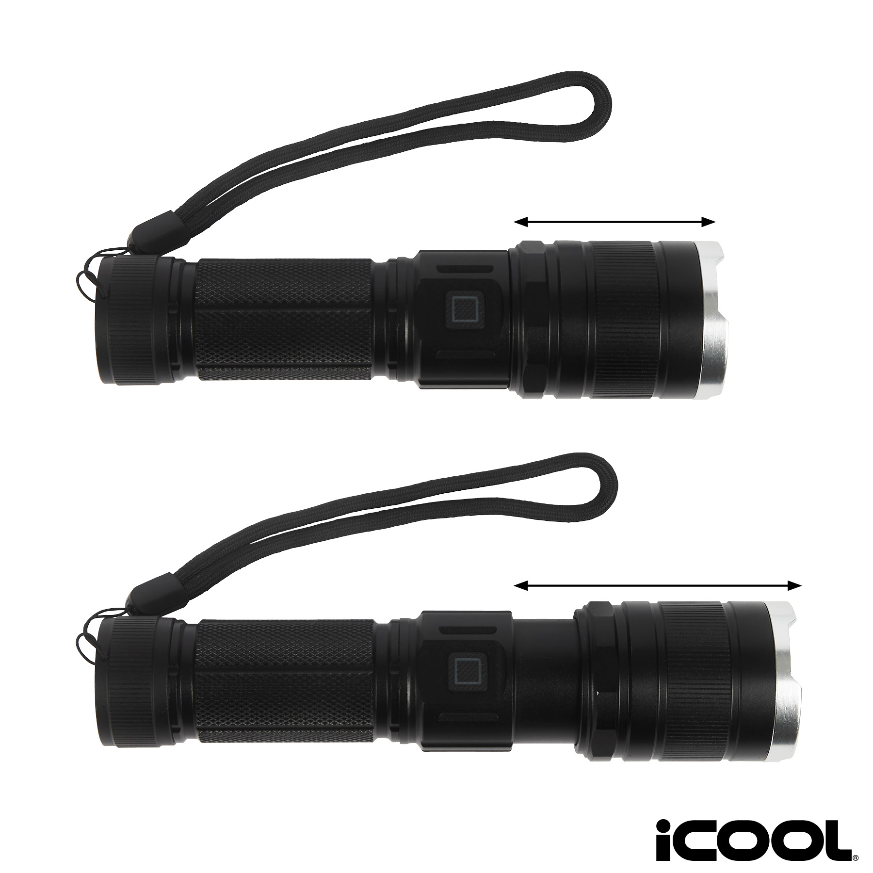 iCOOL Telluride Rechargeable 480-Lumen Aluminum Tactical Flashlight 13