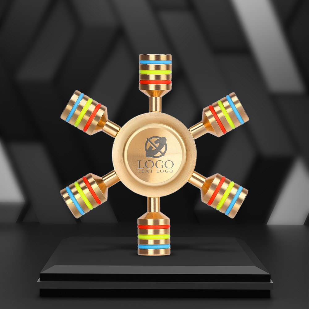 Custom Detachable Hexagonal Rudder Fidget Spinner