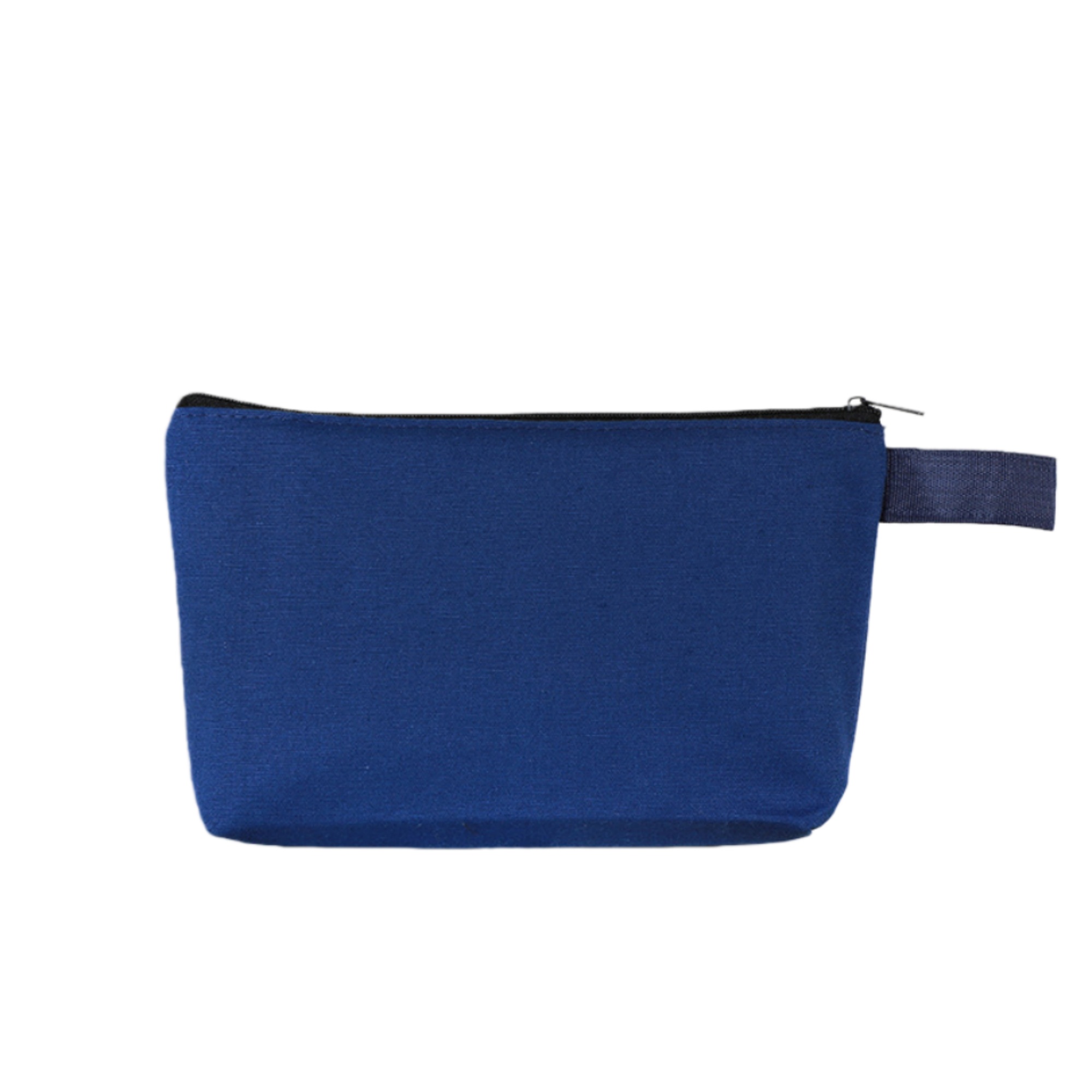 Canvas Cosmetic Makeup Bag with Bottom and Strap 2
