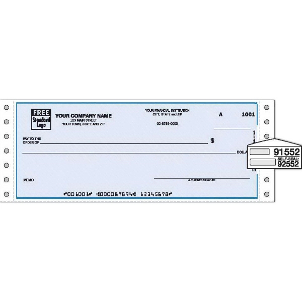 Multipurpose continuous check with lines 4