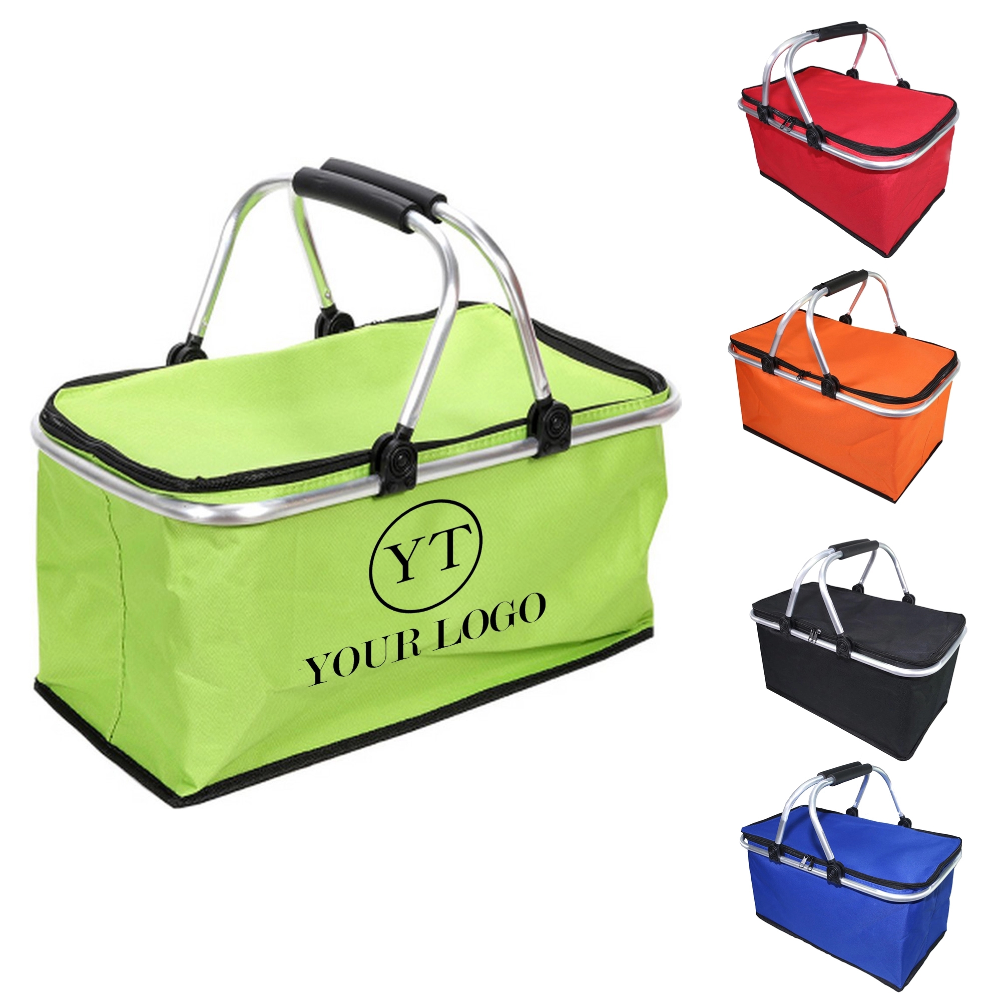 Aluminum Folding Picnic Basket