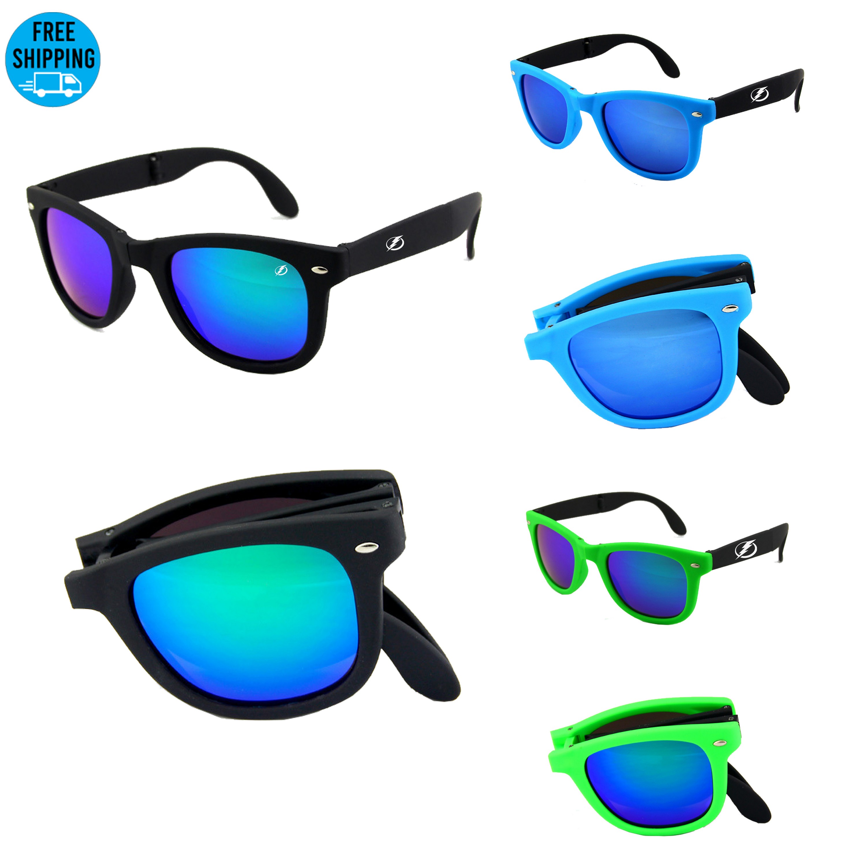 Foldable Colorful Malibu Sunglasses-Ocean 4