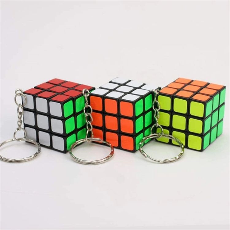 Mini Rubik's Cube Keychain 3
