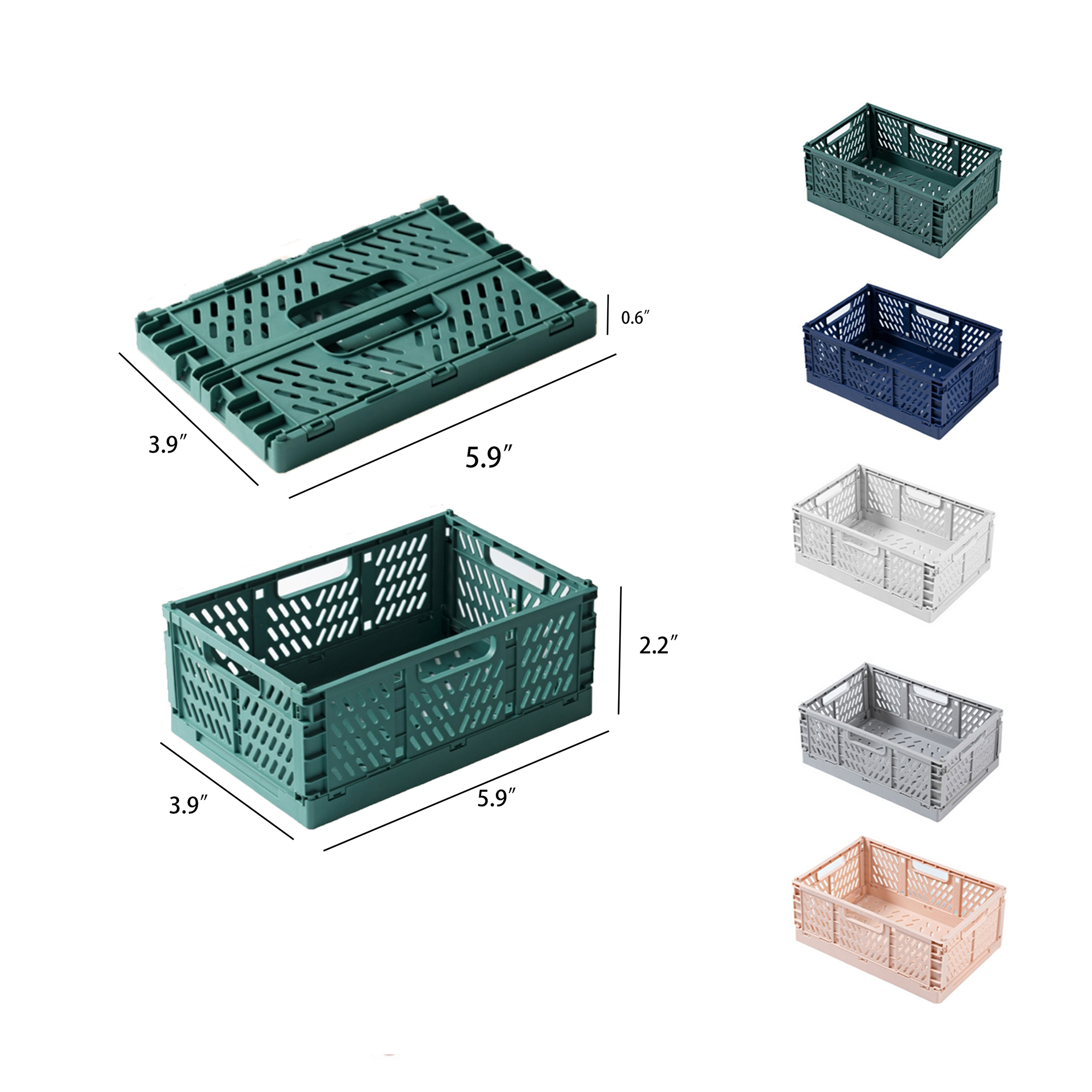 Plastic Folding Storage Basket 2
