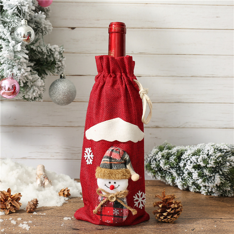 Christmas Wine Bottle bag 2