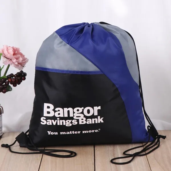 Tri-Color Drawstring Backpack 2